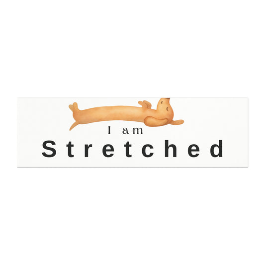 Car Magnet — "I am stress" Phrase Sticker for Relatable Humor