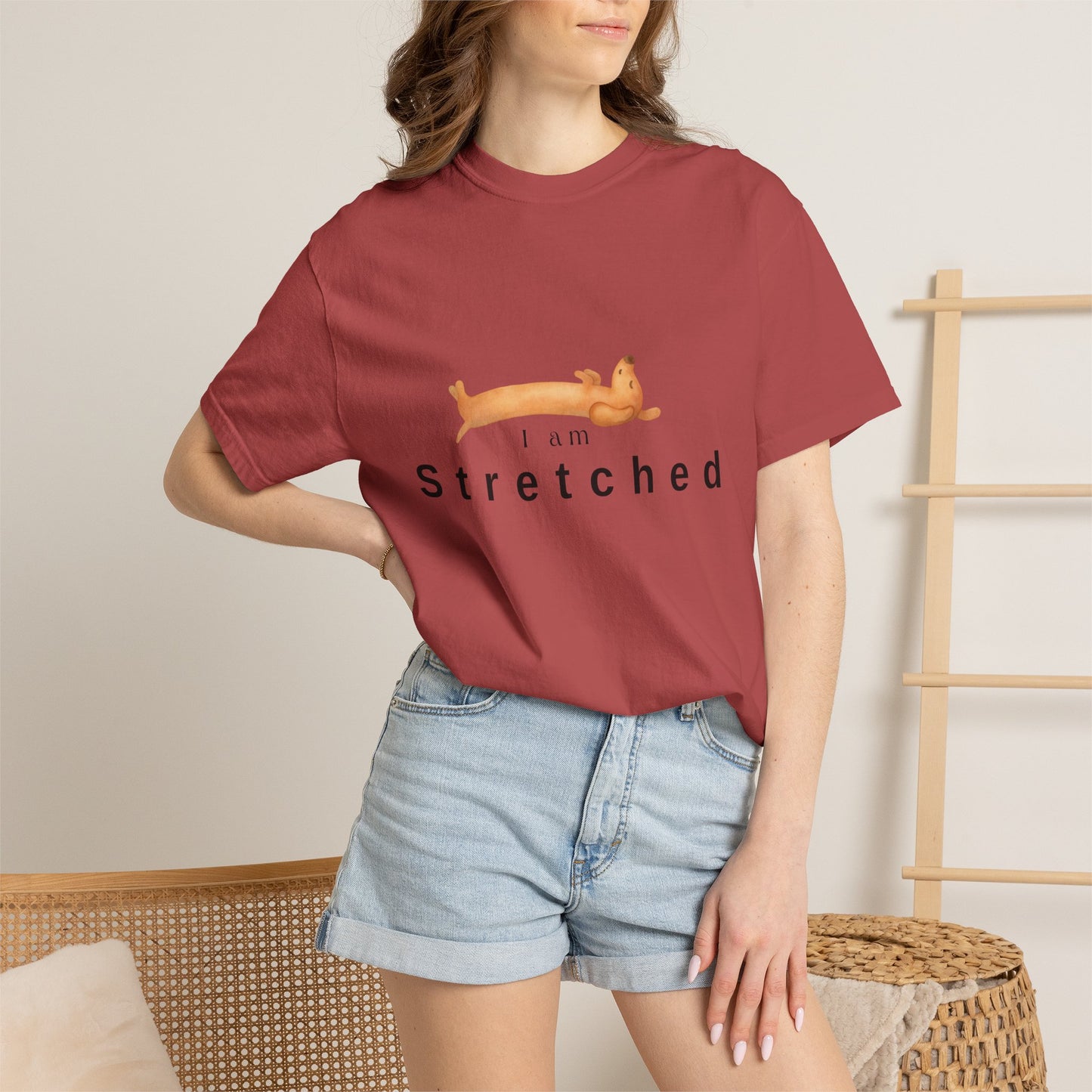 I am STRETCHED (I am STRESS) T-Shirt — Relaxed Mental Health Graphic Tee