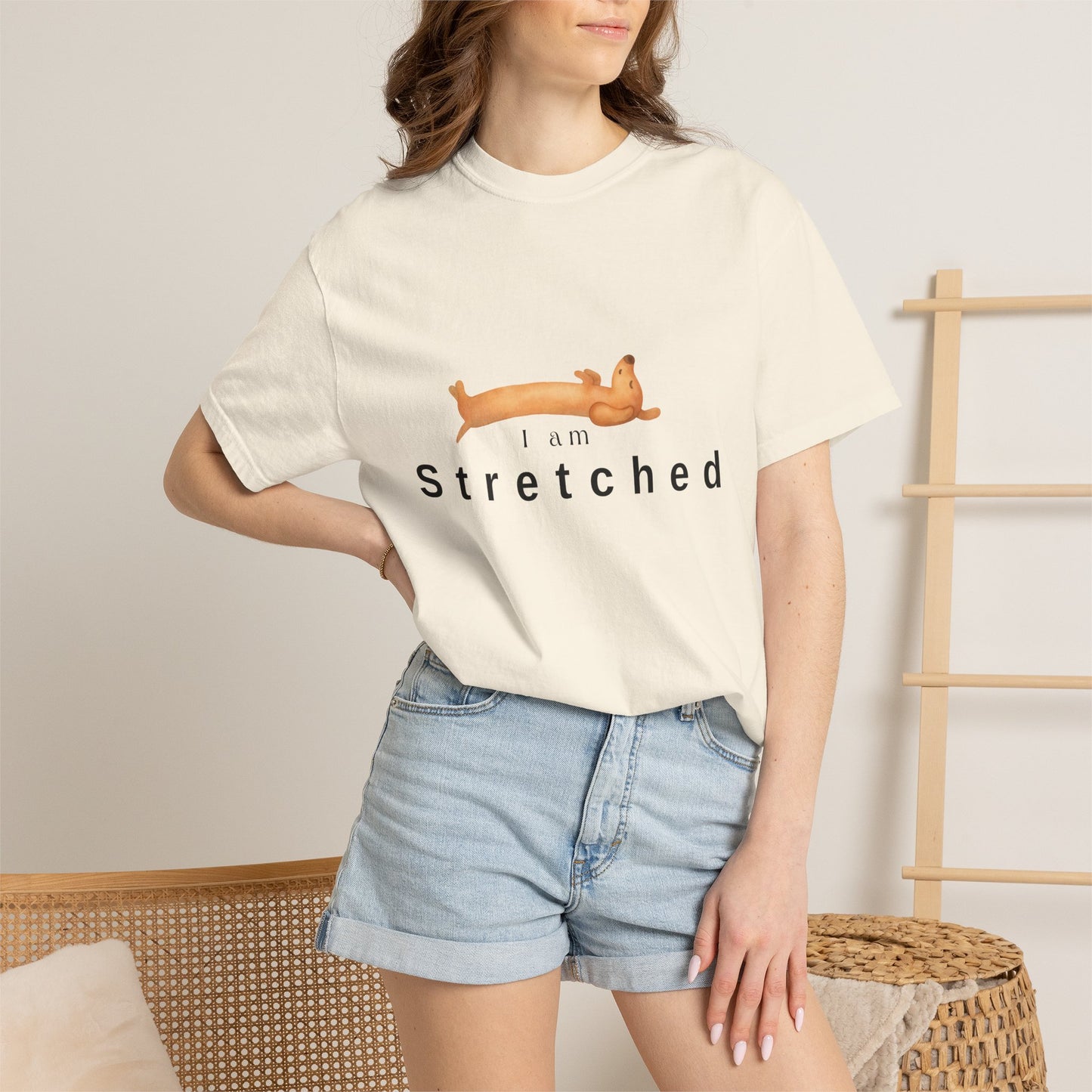 I am STRETCHED (I am STRESS) T-Shirt — Relaxed Mental Health Graphic Tee