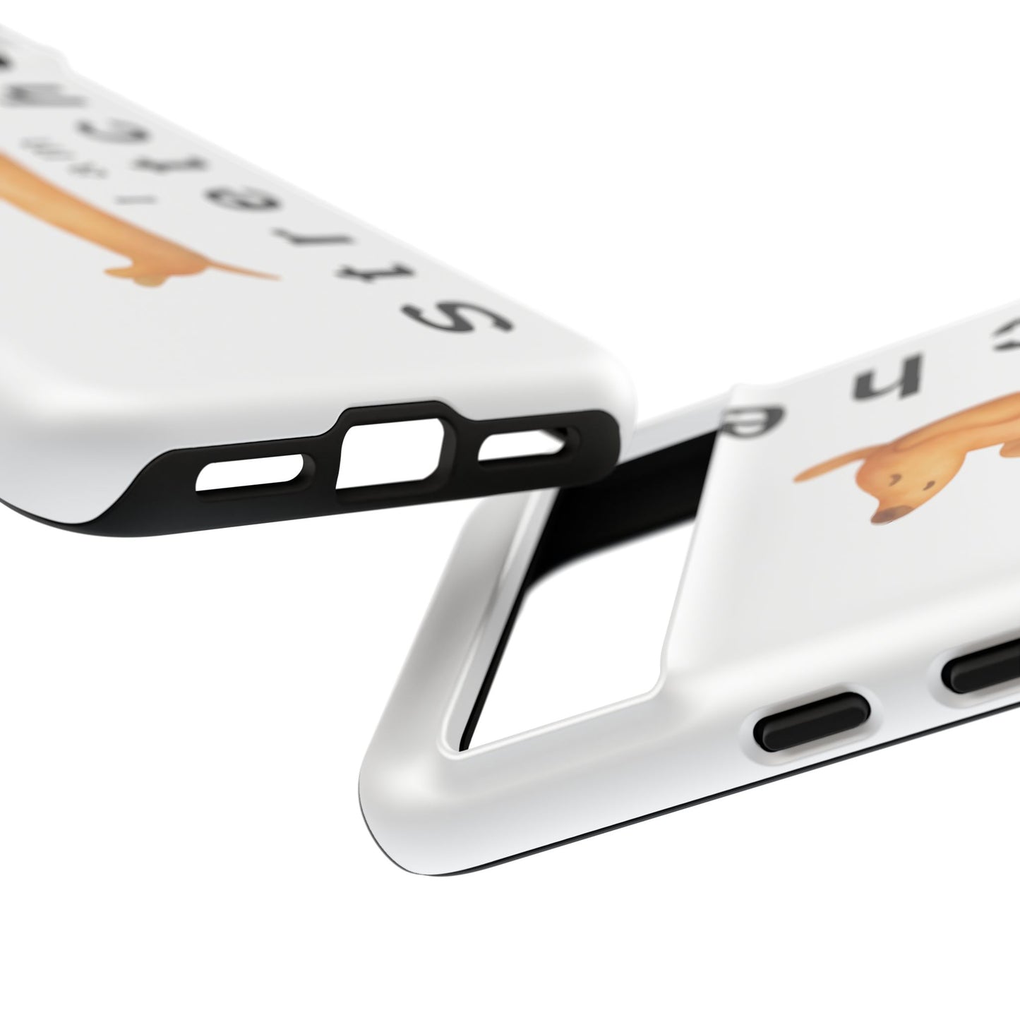 I Am Stretched Dachshund Phone Case — Cute Sausage Dog Protective Cover