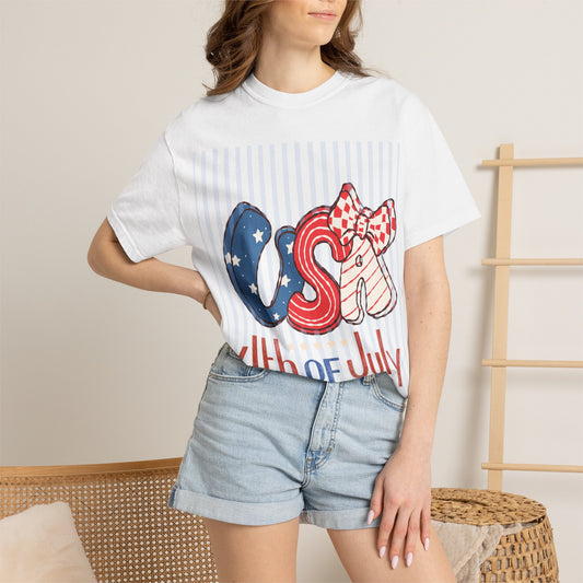 4th of July USA Balloon Letters T-Shirt