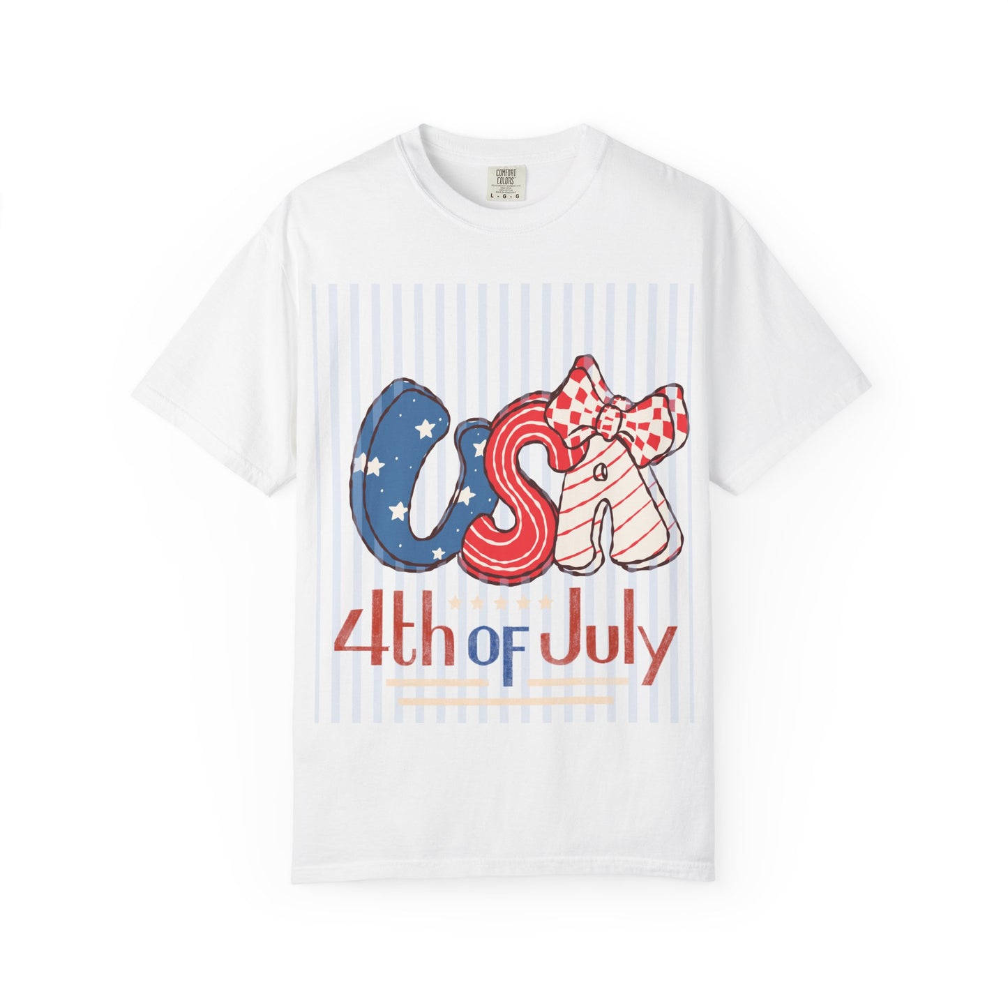 4th of July USA Balloon Letters T-Shirt