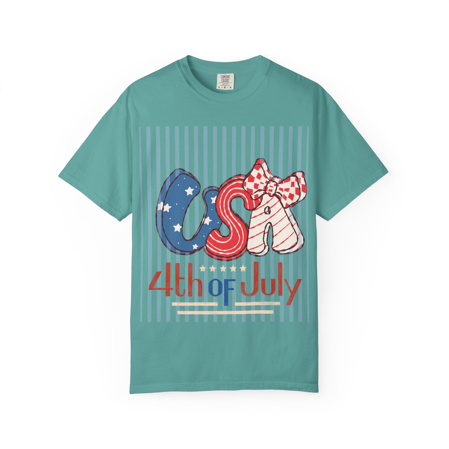 4th of July USA Balloon Letters T-Shirt