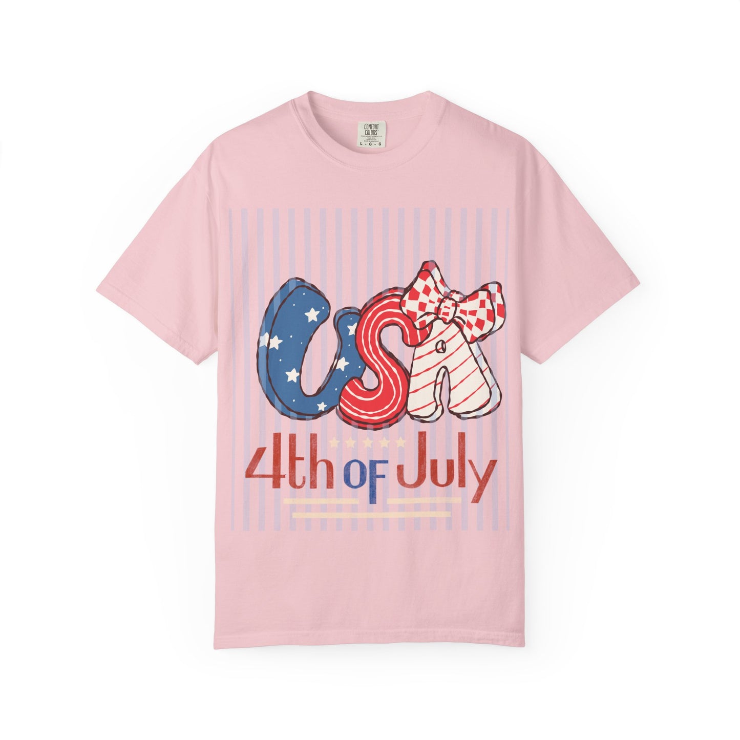 4th of July USA Balloon Letters T-Shirt