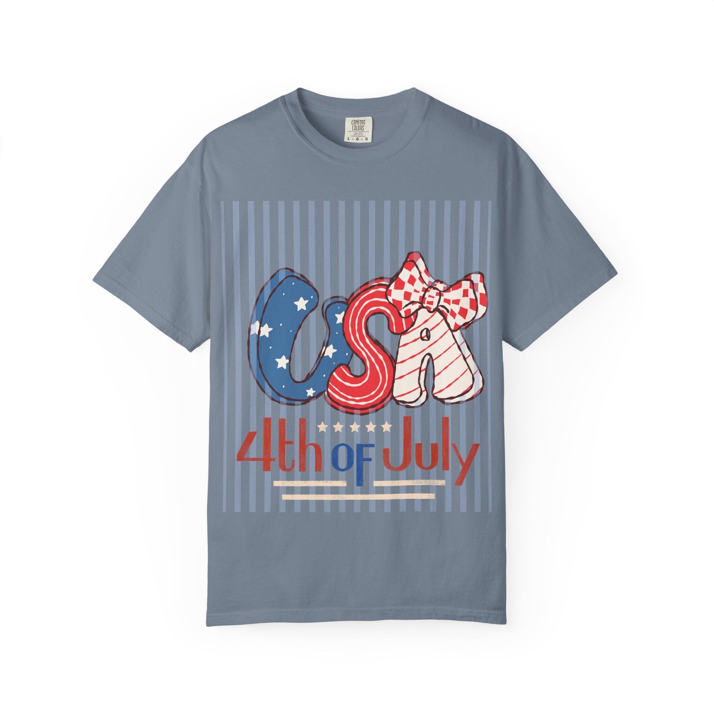 4th of July USA Balloon Letters T-Shirt