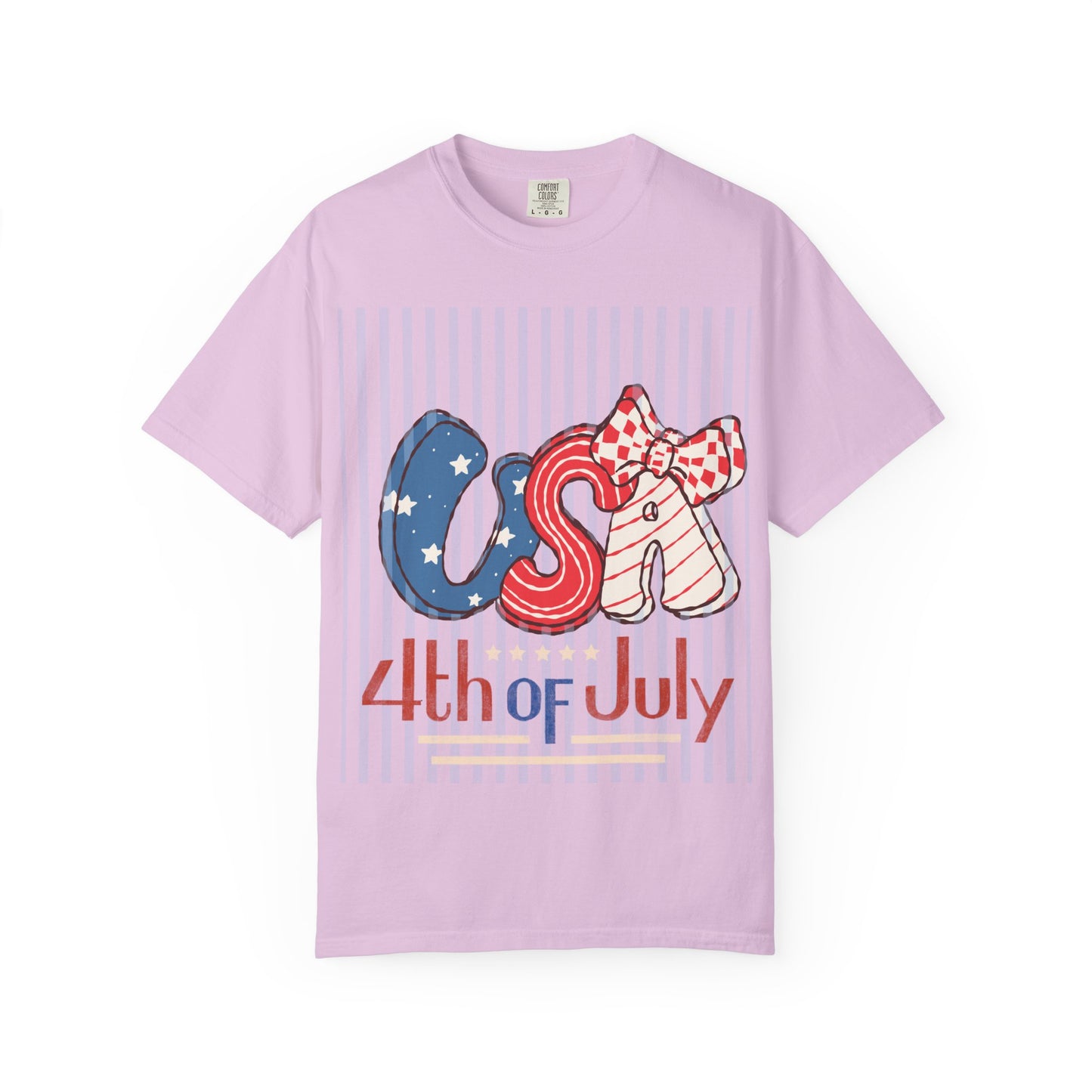 4th of July USA Balloon Letters T-Shirt