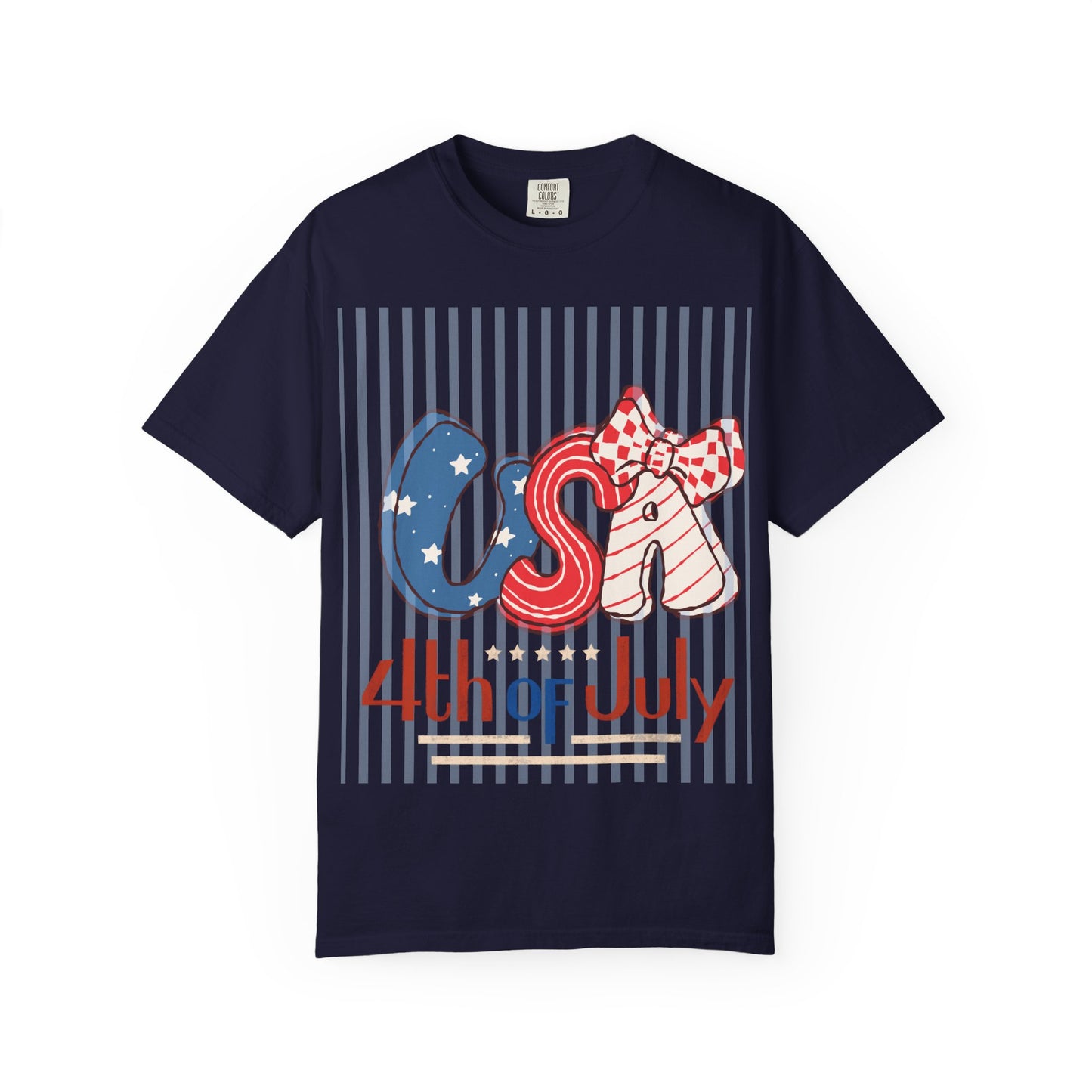 4th of July USA Balloon Letters T-Shirt