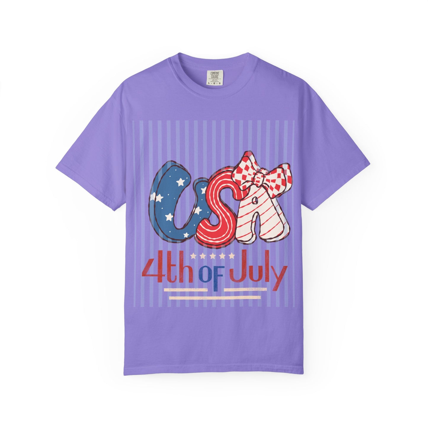 4th of July USA Balloon Letters T-Shirt