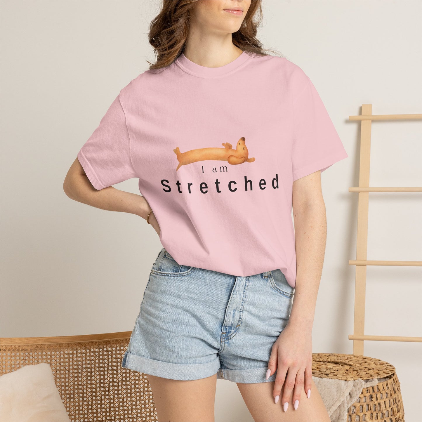 I am STRETCHED (I am STRESS) T-Shirt — Relaxed Mental Health Graphic Tee