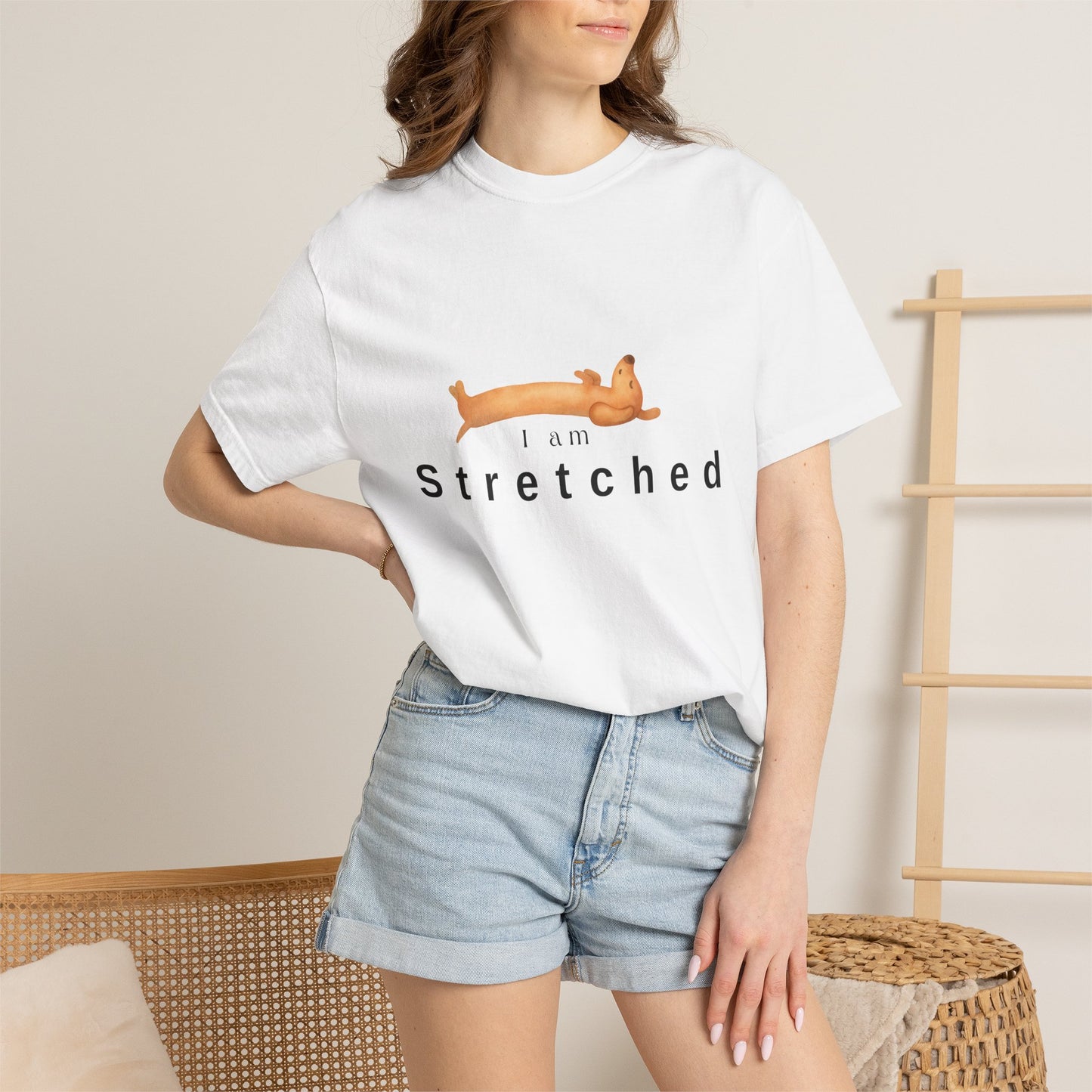 I am STRETCHED (I am STRESS) T-Shirt — Relaxed Mental Health Graphic Tee
