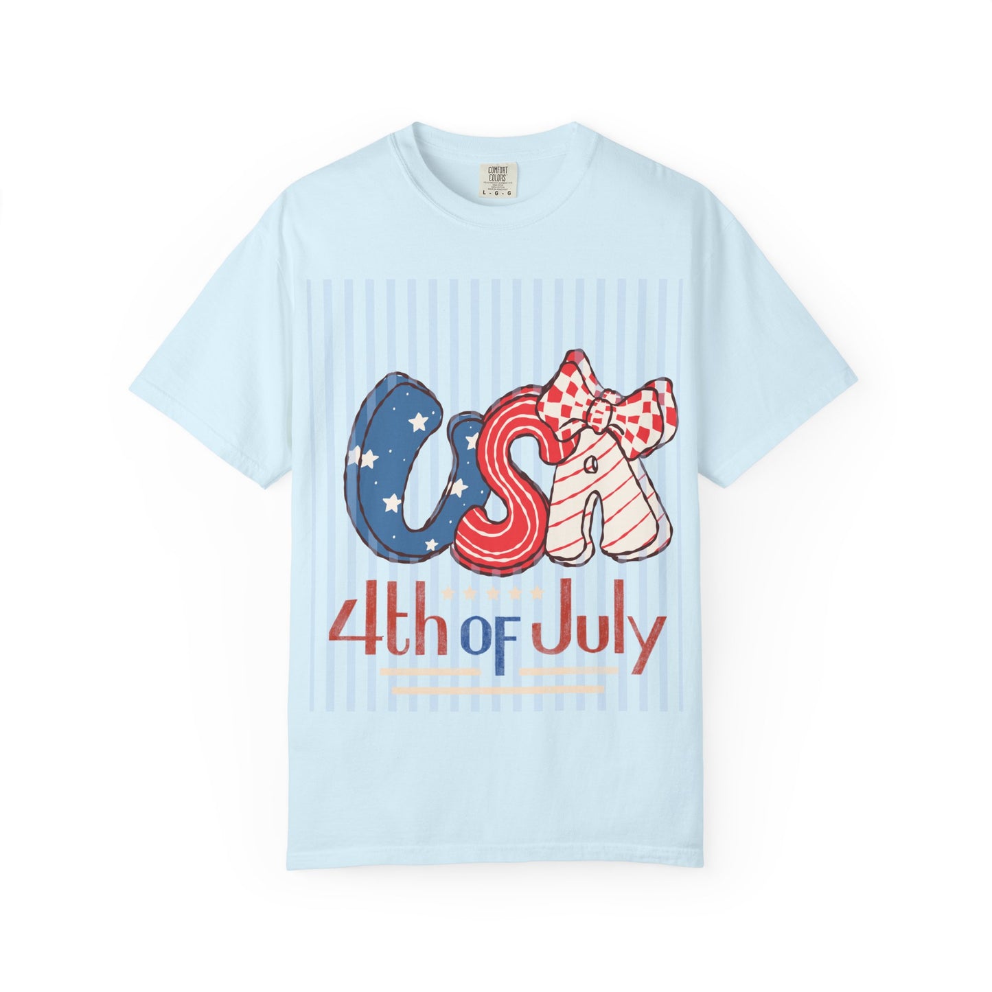 4th of July USA Balloon Letters T-Shirt