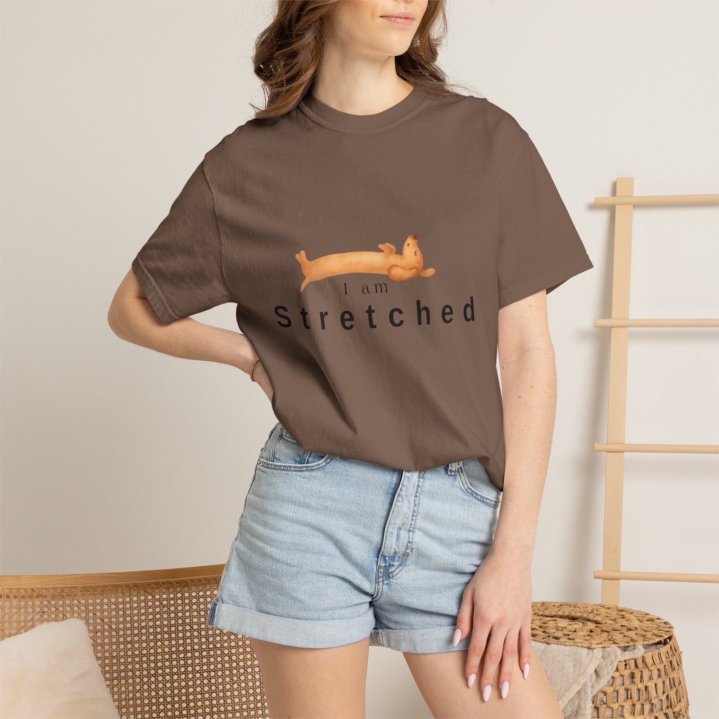I am STRETCHED (I am STRESS) T-Shirt — Relaxed Mental Health Graphic Tee