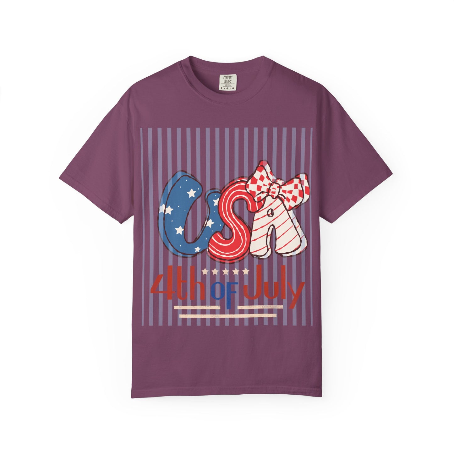 4th of July USA Balloon Letters T-Shirt