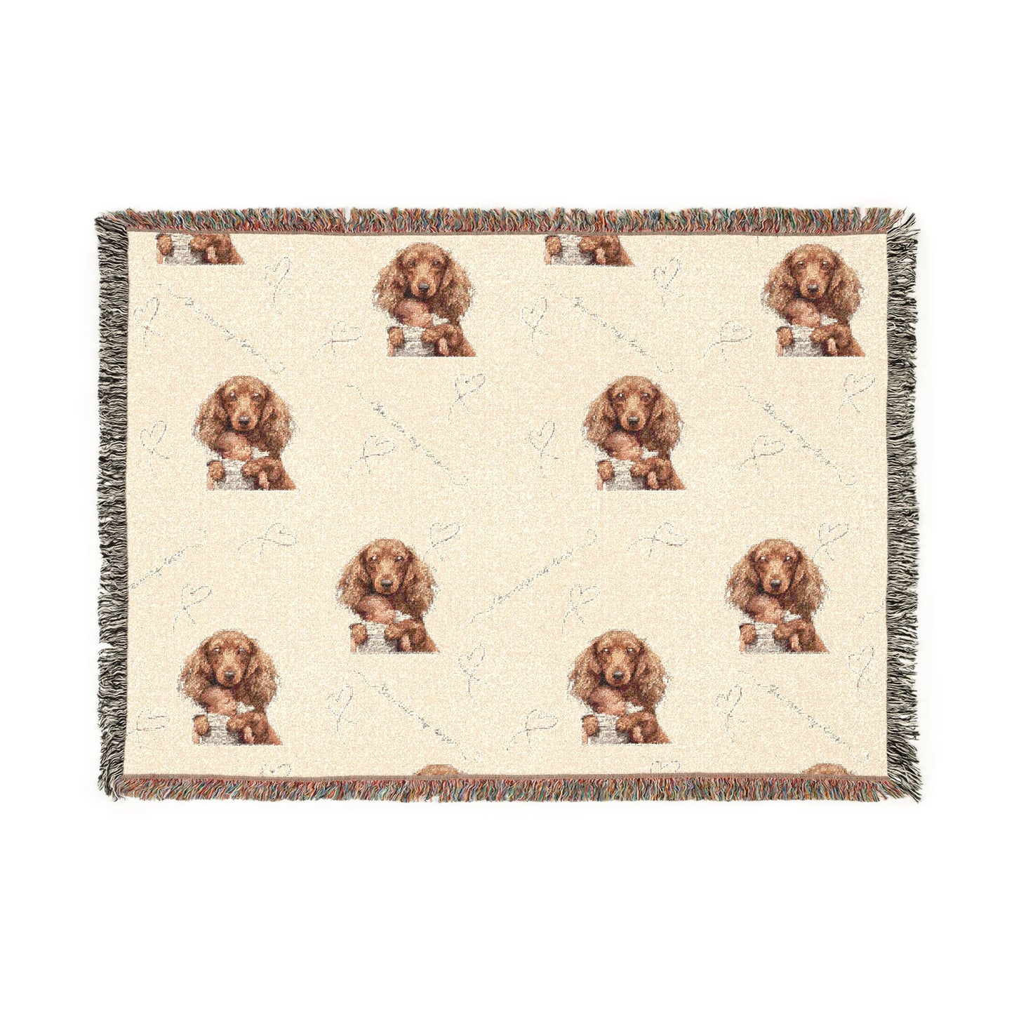 Doxie Dog Woven Blanket