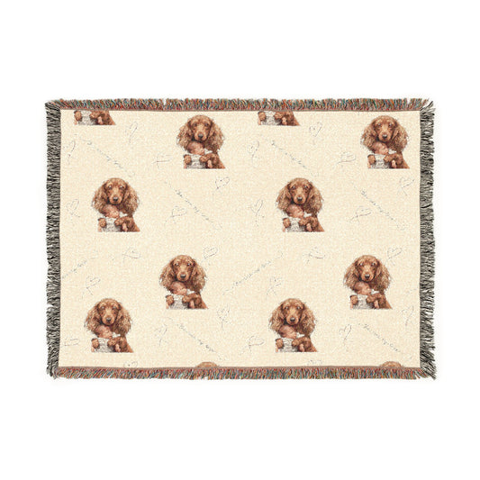 Doxie Dog Woven Blanket