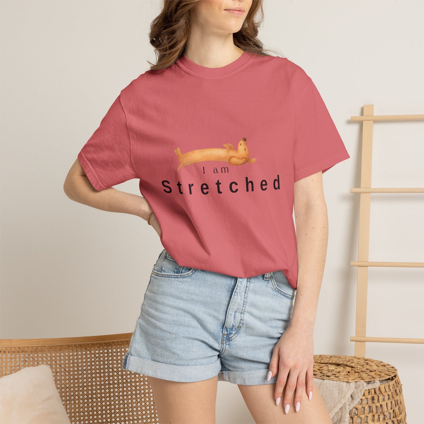 I am STRETCHED (I am STRESS) T-Shirt — Relaxed Mental Health Graphic Tee