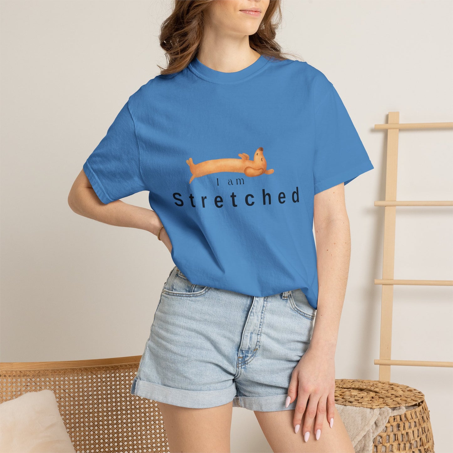 I am STRETCHED (I am STRESS) T-Shirt — Relaxed Mental Health Graphic Tee