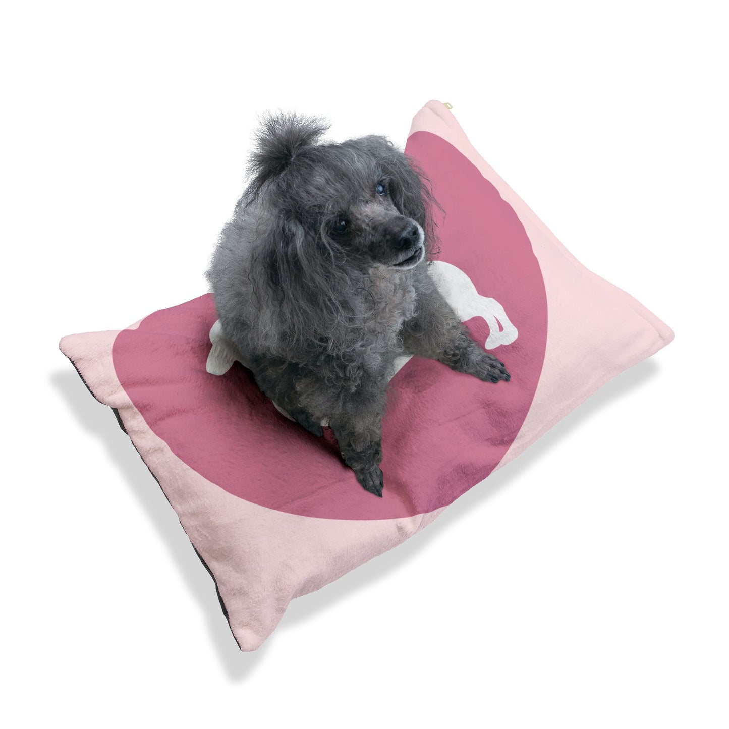 Pink Dachshund Heart Pet Bed — Cozy Plush Dog Bed for Dachshund Lovers