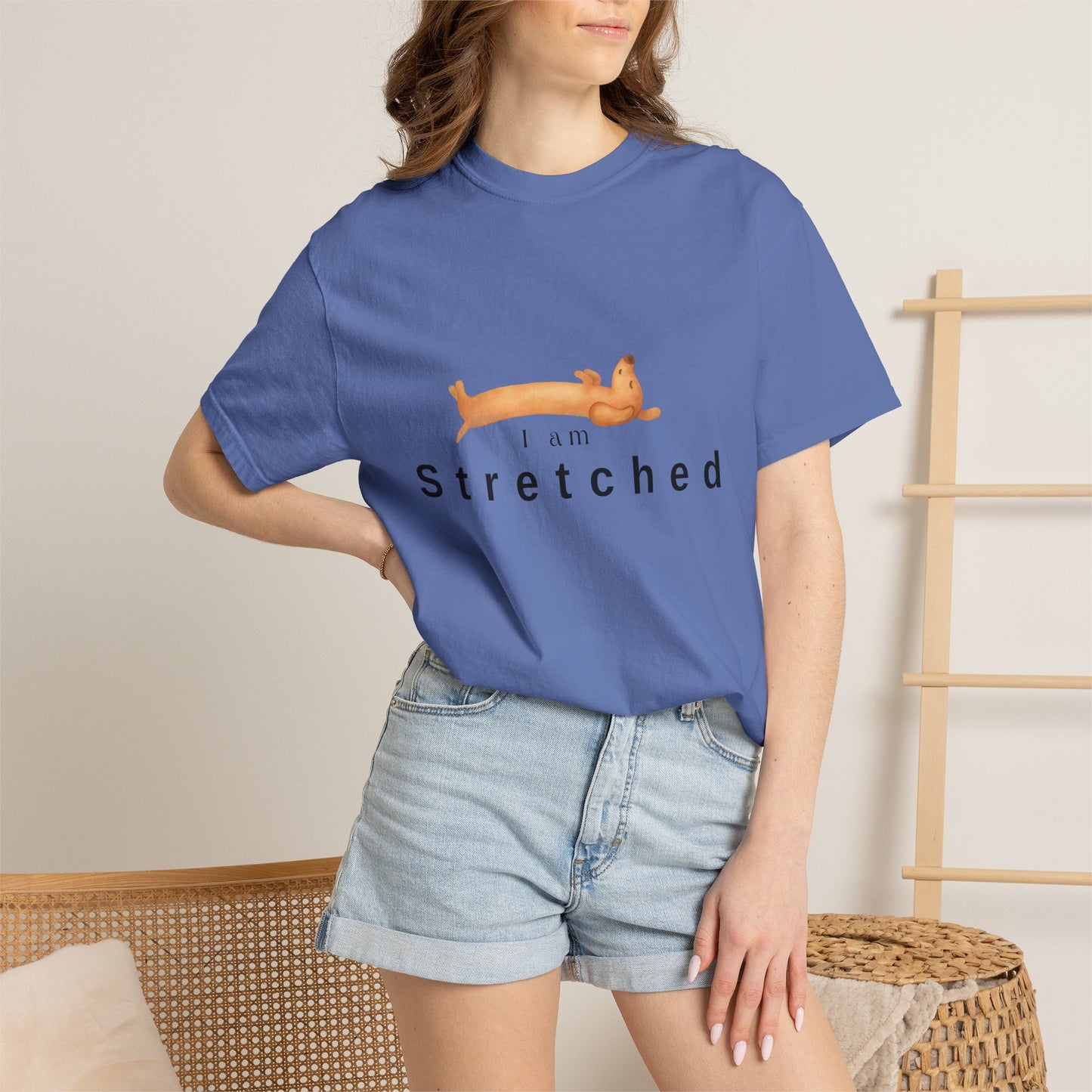 I am STRETCHED (I am STRESS) T-Shirt — Relaxed Mental Health Graphic Tee
