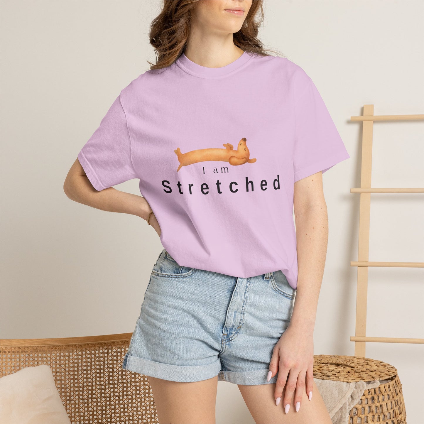 I am STRETCHED (I am STRESS) T-Shirt — Relaxed Mental Health Graphic Tee