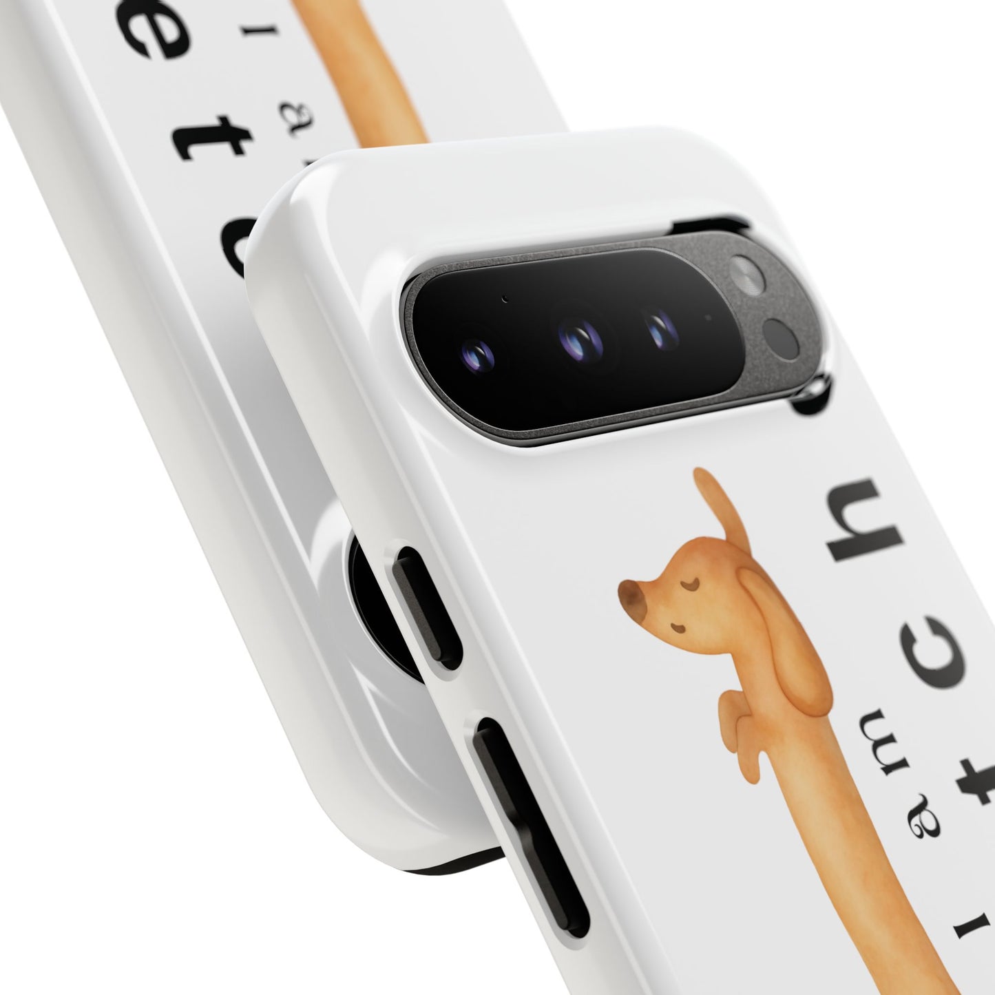 I Am Stretched Dachshund Phone Case — Cute Sausage Dog Protective Cover