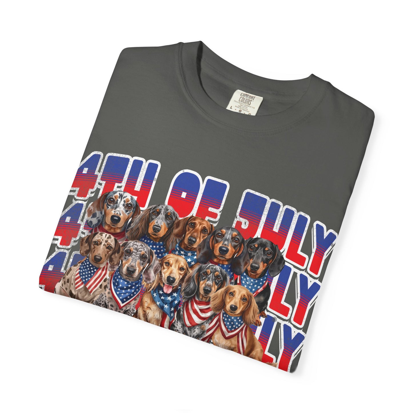 4th of July Dogs T-Shirt — Patriotic Dachshund & Puppy Graphic Tee