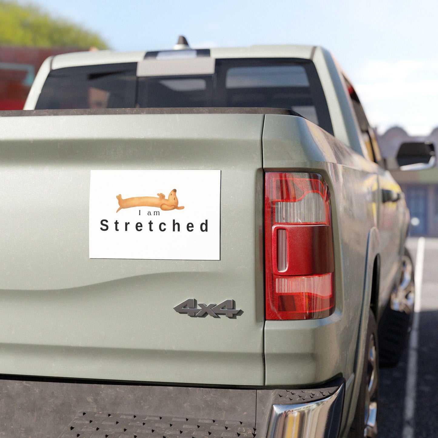 Car Magnet — "I am stress" Phrase Sticker for Relatable Humor