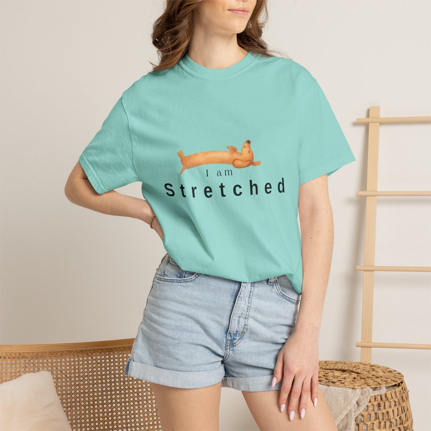 I am STRETCHED (I am STRESS) T-Shirt — Relaxed Mental Health Graphic Tee
