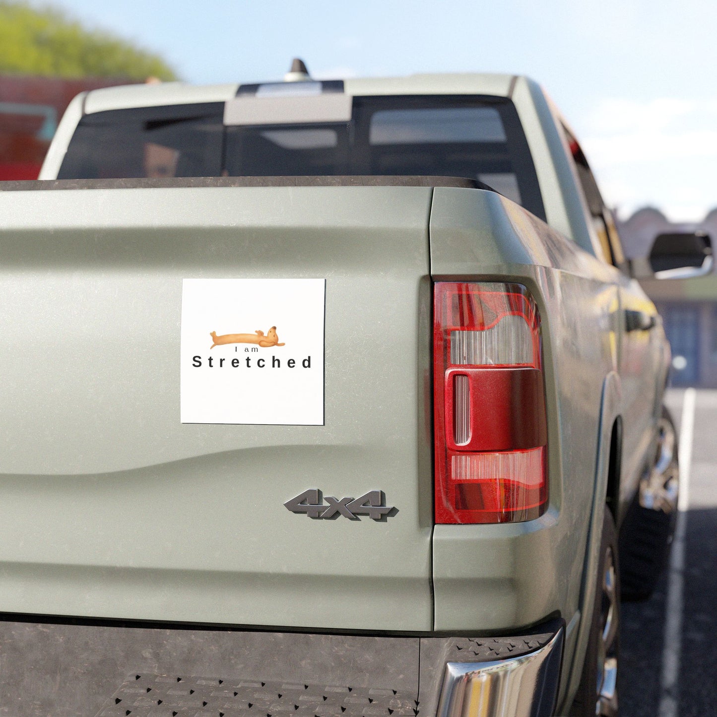 Car Magnet — "I am stress" Phrase Sticker for Relatable Humor