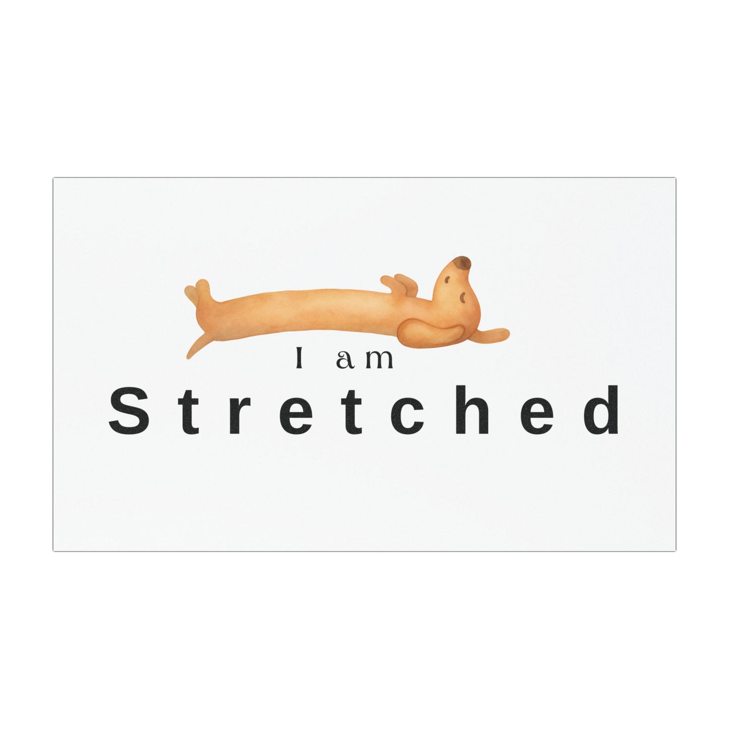 Car Magnet — "I am stress" Phrase Sticker for Relatable Humor