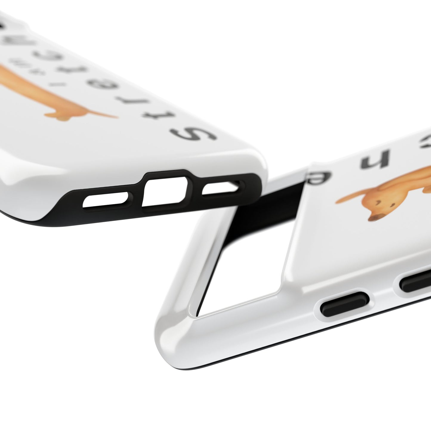 I Am Stretched Dachshund Phone Case — Cute Sausage Dog Protective Cover