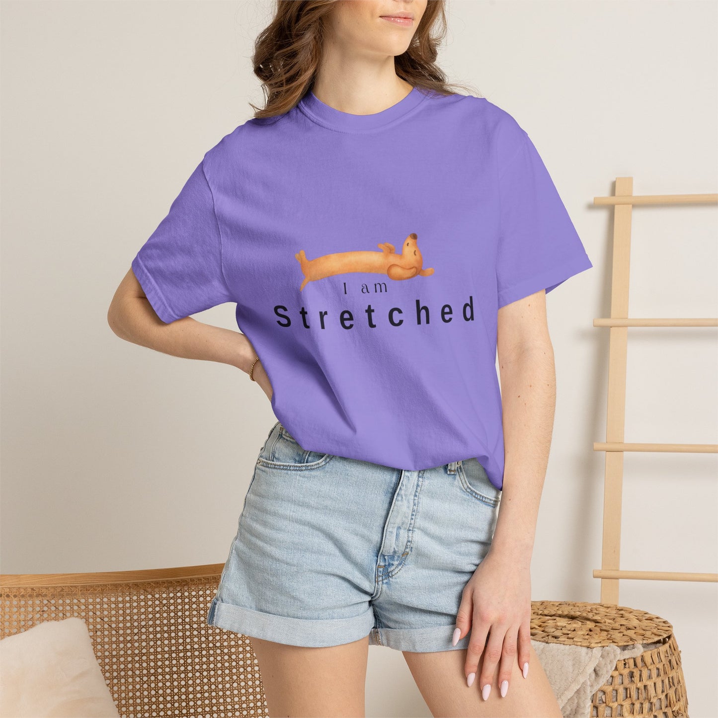 I am STRETCHED (I am STRESS) T-Shirt — Relaxed Mental Health Graphic Tee