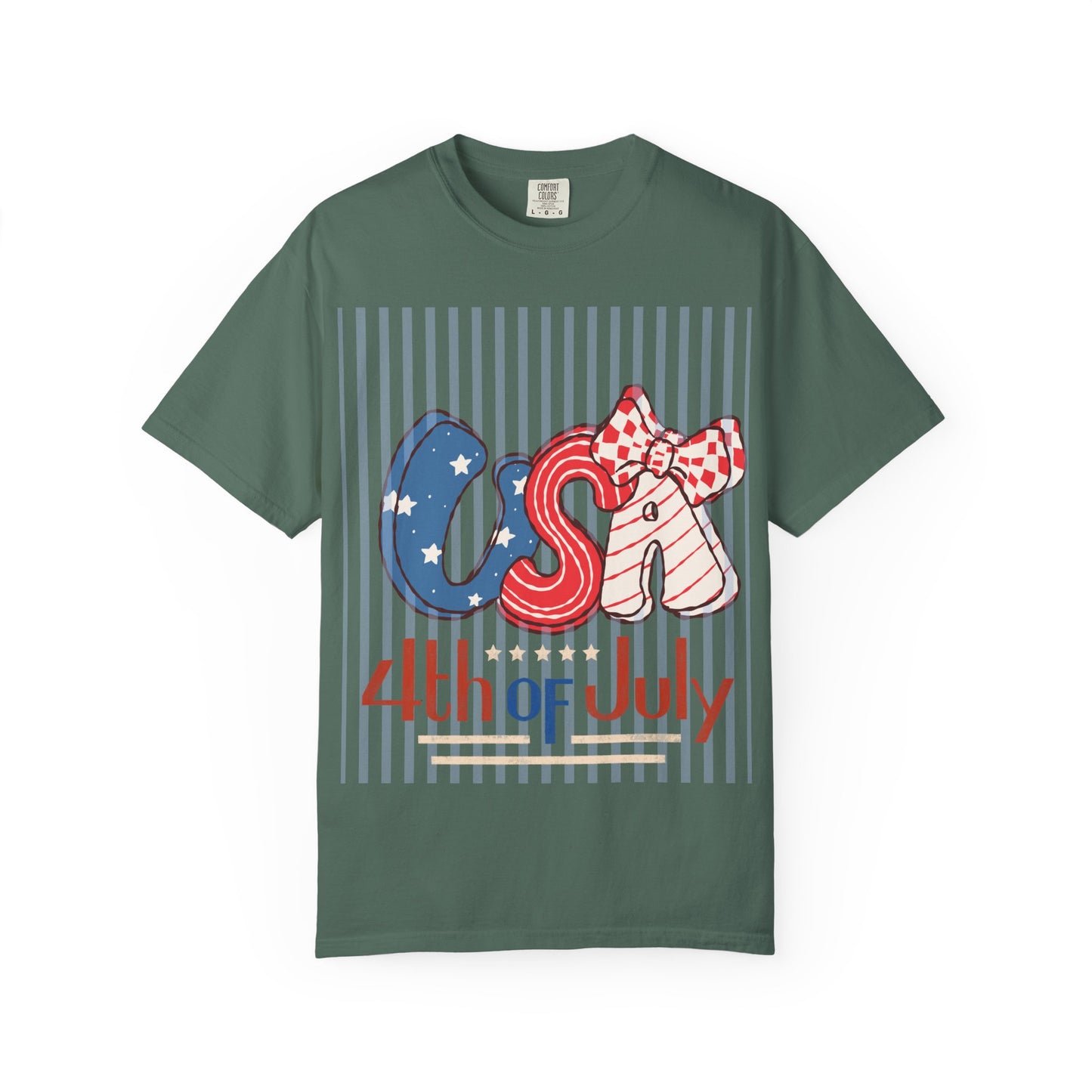 4th of July USA Balloon Letters T-Shirt