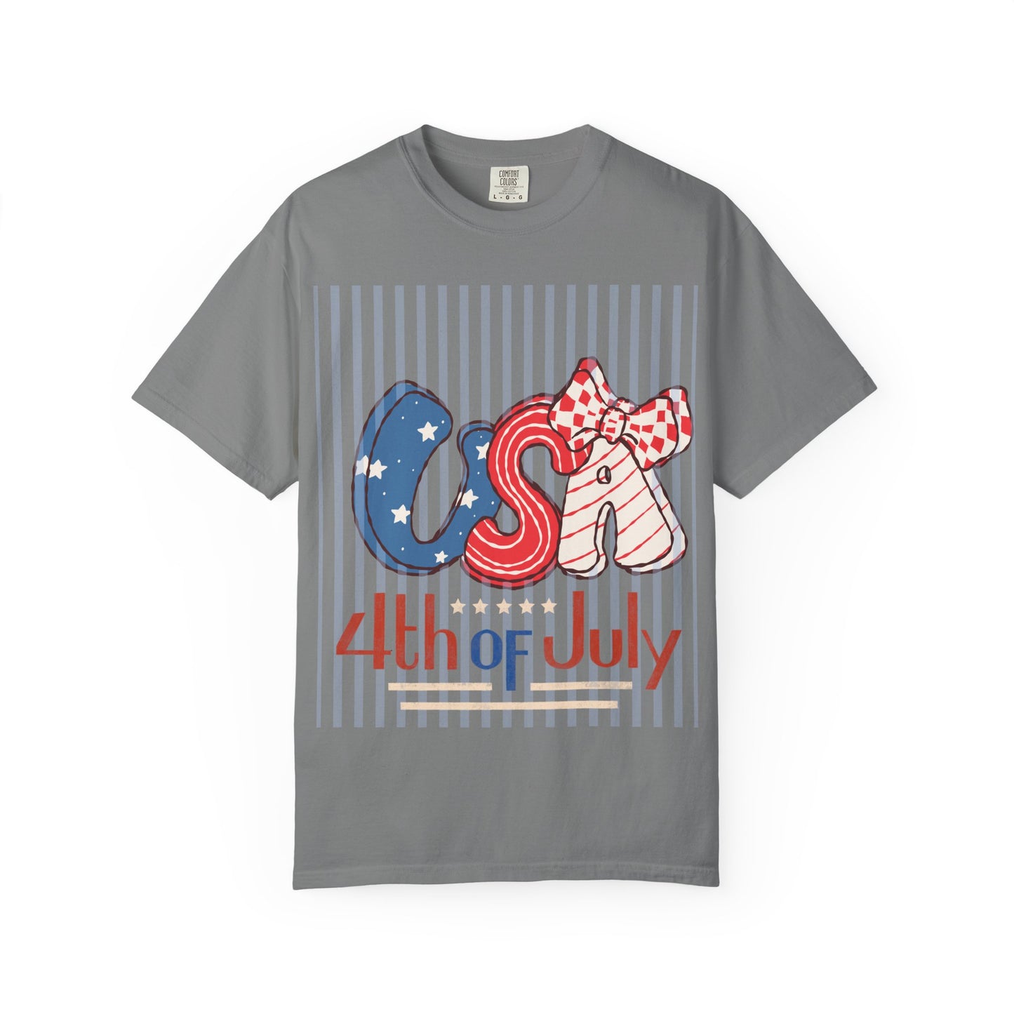 4th of July USA Balloon Letters T-Shirt