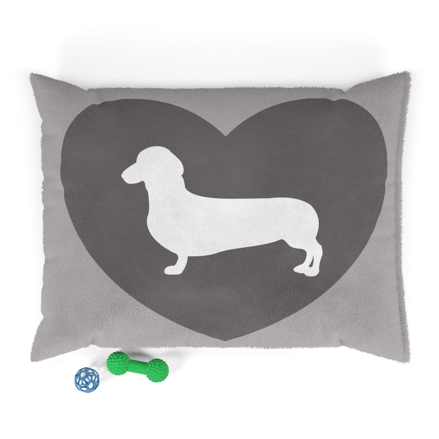 Dachshund Heart Pet Bed — Plush Dog Bed for Small Breeds