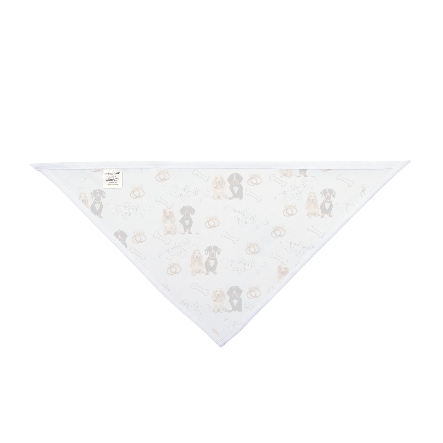Dog Pattern Pet Bandana — Cute Puppies & Bones Print